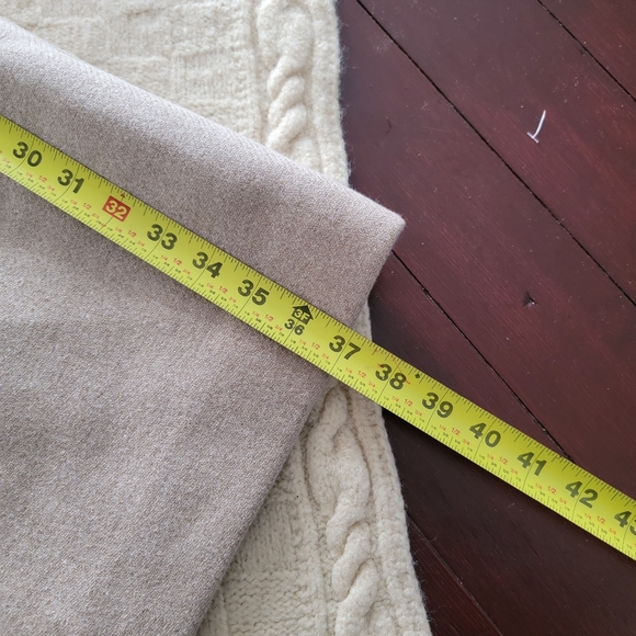 Madewell Copenhagen Belted Coat Insuluxe Cashmere Wool Blend size XXL Oatmeal - Picture 6 of 12